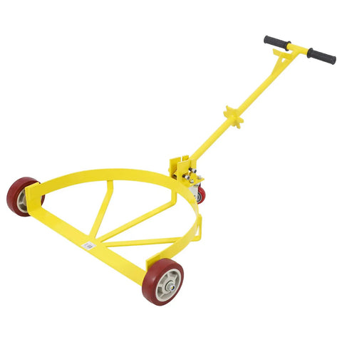 Heavy Duty Steel Drum Dolly With 1200 Lb Capacity, Smooth Rolling Pu Wheels Low Profile Barrel Cart, No Sweat Hauling Workhorse Mover For Oil Drums And Warehouse Jobs