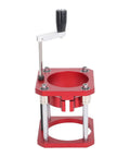 Router Lift Base For Woodworking Tables Pro Grade Aluminum Alloy And Stainless Steel 4 Jaw Clamp No Sweat Install Heavy Duty Lifting System Fits 64 To 65mm Routers And Edge Trimmers red lift base with crank handle