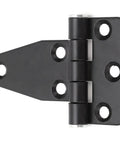 T Shape Gate Hinge For Generator Gate Doors Stainless Steel 6 Holes Cabinet Hinges Shutter Hinge With Black Anti Rust Finish