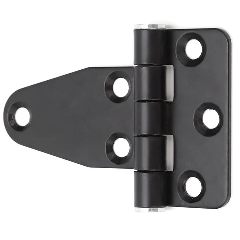 T Shape Gate Hinge For Generator Gate Doors Stainless Steel 6 Holes Cabinet Hinges Shutter Hinge With Black Anti Rust Finish