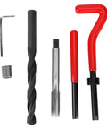 Ultimate M10x1.5 Thread Repair Kit Includes Twisted Drill Tap Wrench Plus 12 Premium Stainless Steel Helicoil Inserts For Fixing Stripped Threads In Cars And Heavy Duty Equipment That Lasts The Distance, shown with drill, tap, inserts, and wrenches
