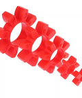 Red Polyurethane Shaft Coupling Insert Open Center Spider GR14 GR125 For Industrial Machinery Drives Pumps And Conveyor Systems Built Tough High Strength Oil Resistant Flexible Coupler 1 Pack GR19, red spider insert