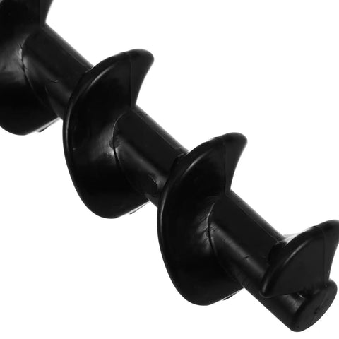 Spiral Shaft Replacement Kit For Chocolate Fountain 4pcs Feed Rods For Home And Small Business Fondue Machines, black plastic auger close-up