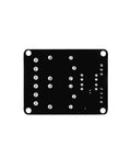 Back view of Two Channel 5V Relay Module With Optocoupler Low Level Trigger Expansion Board Plug And Play.