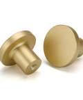 Gold knobs showing round mushroom style similar to Matte Black Cabinet Knobs 10 Pack Round Mushroom Style Drawer Handles.