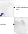 Countertop Water Dispenser for Cold Water, Lightweight PP Material, easy to clean design with slip-resistant base, white dispenser