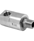 DGE Rotary Union Swivel 90 Degree One Half Inch NPTF To One Half Inch NPTM High Flow Heavy Duty Joint For Auto Car Wash Systems And High Pressure Reels Low RPM Maintenance Free With Sealed Stainless Bearings, 90-degree metal swivel