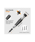 Versatile 130 In 1 Screwdriver Bit Set With Ratchet Drive And Tool Box Perfect For Electronics Laptop Repairs And Household Fixes Featuring Hex Torx Slotted Tips You Need Today ergonomic 13.2cm chrome-vanadium handle