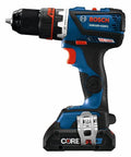 Compact 18V Cordless Drill Driver With Brushless Motor And Rugged Locking Chuck Supporting 5In1 Flexiclick Quick Swap System Paired With A Badass 4Ah Battery Pack side view