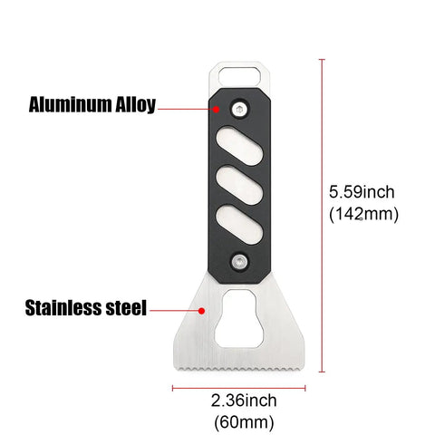 Built Tough Stainless Steel Glue Spreader And Notched Adhesive Applicator For Smooth Woodworking Projects durable aluminum alloy handle