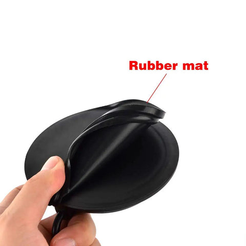 5.9 Inch NMO Magnetic Mount Antenna Base For Ham Mobile Radio With 16.4 Ft RG58 Coax Cable PL259 Plug showing rubber mat