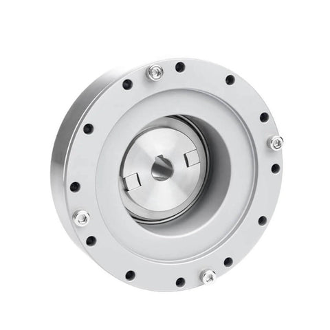 Harmonic Drive SHF-17-I Strain Wave Gearbox Beefy High Torque for Automation Arm Servo Motor, front view, industrial automation use.