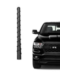 7 Inch Spiral Flexible Rubber Truck Antenna For RAM 1500 2500 3500 4500 5500 2011 To 2026 Short Mast For Better AM FM Radio Reception Durable Low Profile Replacement Fits Dodge RAM Accessories