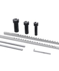 No Frills 60 Metric HSS Keyway Broach Set In Fitted Box With 2mm And 3mm Keyways Bore Sizes 6 8 10mm Includes Precision Broaches Slotted Bushings And Shims Set