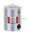 Built To Last High Precision Flexible Coupling 4-16mm Bore For Packaging Machinery Aluminum Alloy Body With Solid Insert Ideal For Stepper Motor And Transmission Systems, silver 3cm coupling