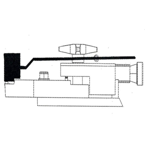 Technical diagram of PN-71B Clip-On Silencer For Pro-Cut On-The-Car Brake Lathes, showing chip deflecting pad and assembly.