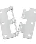 Silver Detachable Flag Hinge Quick Release Aviation Case Hardware 3.03 By 2.64 Inch Beefy Rustproof Metal Hinges For Cabinets Doors Toolboxes Flight Cases And Drawers 2 Pack displayed