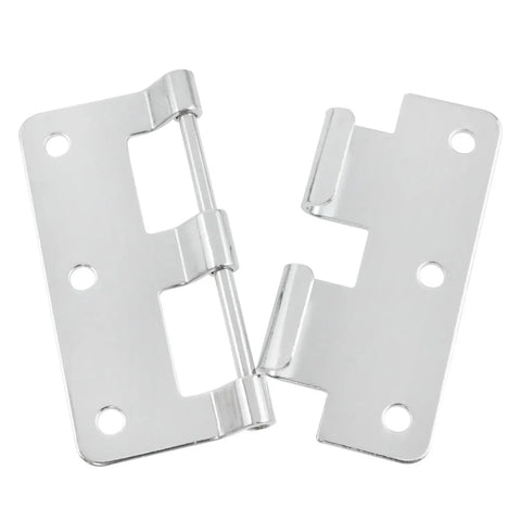 Silver Detachable Quick Release Hinges 3.03 x 2.64 Inch For Cabinets Doors Toolboxes Flight Cases And Drawers Two Pack Heavy Duty Aviation Case Hardware