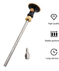 Professional Woodworking Wheel Marking Gauge Packed With Razor Sharp Dovetail Layout Blade And Rust Resistant Mortise Scribing Tool For Dead On Measurements And Flawless Joint Alignment showing brass and steel construction.