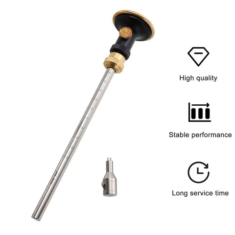 Professional Woodworking Wheel Marking Gauge Packed With Razor Sharp Dovetail Layout Blade And Rust Resistant Mortise Scribing Tool For Dead On Measurements And Flawless Joint Alignment showing brass and steel construction.