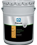 Five Gallon Cedar Exterior Wood Stain Serving No Drama One Coat Coverage For Decks And Siding in a can with transparent matte finish.