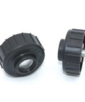 2 Pack Right Hand Thread Retainer Bump Knob for Trimmer Head, fits Ryobi Homelite Toro John Deere Craftsman MTD, black plastic