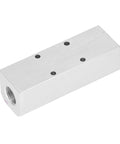 Heavy Duty Aluminium Pneumatic Manifold Block With Leakproof Sealing For Factory Use, 40x40mm Distribution, G1/2 Inlet And G1/4 Outlet, Durable Air Line Block SY40-02-3F.