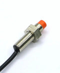 Inductive Proximity Sensor For FR08 2DP Non Flush Motion Switch With Photoelectric Sensing LJ8A3 2 Z BY Hands Free No Touch Control One Color High Sensitivity Easy Mount And Durable Build, threaded metal body with orange tip and cable