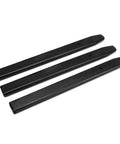 Set of 3 black Protector Scratch Guard 3Pcs Lever Covers For Tire Bead Tool And Tire Machine Pry Bar Plastic Sleeve Shield displayed on surface.