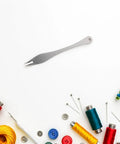 Straight Up Precision Leather Marking Divider And Adjustable Stainless Steel Wing Creaser For Killer Detail Work and Seamless DIY Projects That Absolutely Nails Every Mark On The Bench with sewing supplies.