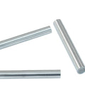 12 Pack 4mm By 30mm Dowel Pins Stainless Steel Shelf Support Pegs Built To Last Tough As Nails Metal Fasteners For Shelves And Furniture Fixing Easy Install Peg Hardware For Home Projects, showing three stainless steel dowel pins on a white background.