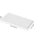 Top Shelf Pre Filter Cotton Sponge Replacement For Smoke Extractor And Fume Collector, dense white cotton, 14.5 x 7 inches.