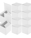 White Square Cardboard Boxes Set Of 10 Easy Assembly Packaging Boxes For Essential Oils Coffee Cups Candles And Gifts Giftable