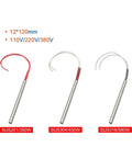 Rock Solid Cartridge Heaters 12Mm X 120Mm Industrial Air Warmers with 316 Stainless Steel Core, 350W, 450W, 580W options.