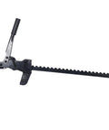 Heavy Duty Fence Stretcher And Wire Splicer Tool For Quick Tightening Of Barbed And Smooth Fences, black steel, side view