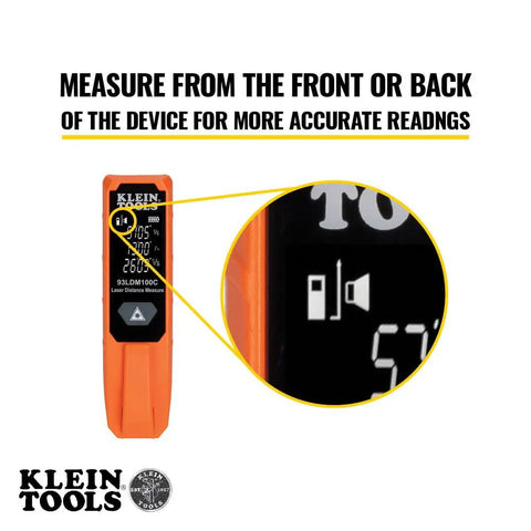 Super Handy Laser Distance Measure That Runs From 2 Inches To 100 Feet With Sharp Precision Reads Feet Inches And Meters Backlit LCD