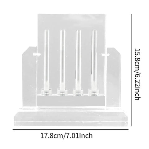 Easy To Use Car Oil Quality Tester Tool With Leakproof Stand That Delivers Quick Accurate Oil Condition Readouts For Auto Maintenance Lab Grade Build Portable And Durable Ready, clear acrylic stand 17.8cm x 15.8cm