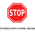 Stop sign with text 'Fits models with 4-wheel ABS only' for Pair Front Wheel Bearing Hubs Assembly For Dodge Ram 1500 2002-2005 With ABS 5-Lug Front Left And Front Right Replacements Includes 2 Hubs Direct-Fit OE-Style Wheel Bearings For Durable Performance And Smooth Steering