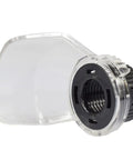 Clear visor from Two Pack Electric Grinder Face Guard Shield For Engraving Machines close-up, showing transparent material and mounting detail