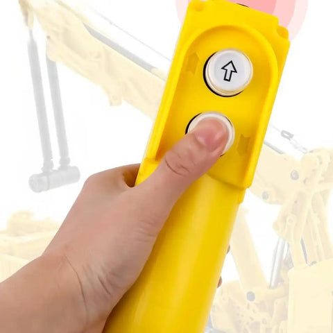 Crane Hoist Control Push Button Switch With 30UF Capacitor, 220V-380V Dual Voltage, IP55 Weather Resistant Pro-Grade ABS Pendant, Ergonomic Up Down Operation For Smooth, Safe Electric Hoist Lifting And Precise Traction, yellow pendant switch with up button