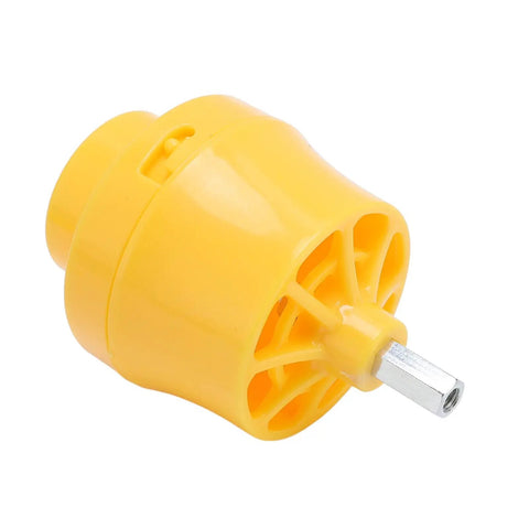 Senecesli PVC Pipe Threader Kit attachment, yellow cutting head for drill, designed for creating precise threads on pipes.