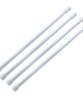 4 Pack Extendable Window Security Bars, Adjustable 17 To 27.6 Inch Tension Rods For Doors Cabinets And Bathrooms, Easy Install, Durable White Sliding Bar Set For Enhanced Home Safety And Protection