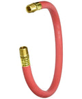 Tuff As Nails Rubber Air Hose Whip Snubber with brass fittings, designed for air nailing and demo work, rated at 200 PSI.