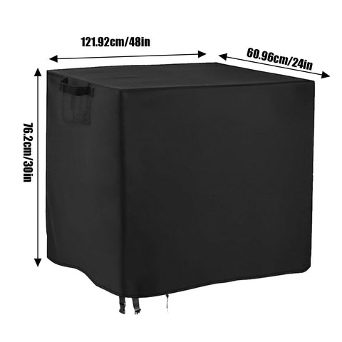 Raised Garden Bed Winter Cover For Waterproof Elevated Wood Planter Box Stand With Drawstring Design dimensions shown