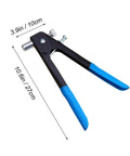 Top Notch 86 Piece Heavy Duty Rivet Nut Kit With M5 M7 M8 Threaded Inserts Perfect For Steel Metal Work, Duct Repair, And Awesome DIY Projects Comes In Sturdy Storage Case For Pros and Amateurs. Hand rivet nut tool, 10.6in aluminum body with blue handles