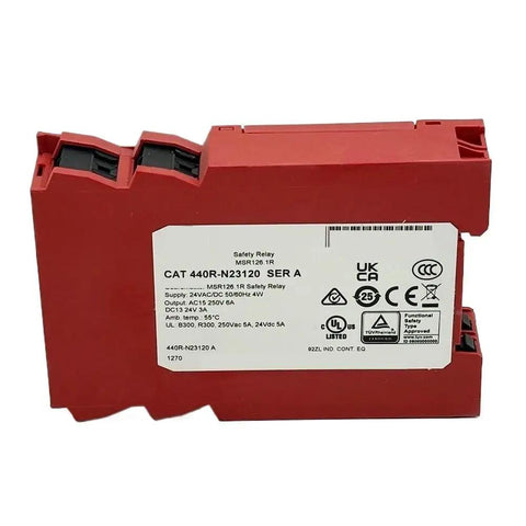 Compact Safety Relay 24 Volt AC DC With Two Normally Open And Two Normally Closed Contacts For Industrial Automation Equipment And Control Systems A Workhorse Module For Harsh Environments Model 440R N23120