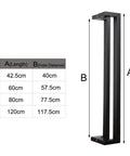Heavy Duty Bar Sliding Barn Door Handles And Pulls Set Built To Last Black And Brushed Nickel Two Sided Stainless Steel Hardware For Interior And Exterior Doors Fits Wood Metal Glass 80 Centimeter 31.5 Inches, 80cm size chart