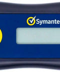 Rock Solid Two Factor Authentication Token Offering Straight Up Totp Code Generation No Fuss Six Digit Display Token With Quick Countdown Timer Pocket Ready Keychain Design showing a blue and black keychain TOTP device with LCD screen.