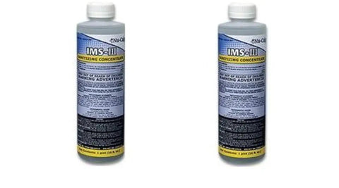 2 Pack IMS II Ice Machine Sanitizer 16 Fl Oz Bottles For Commercial Ice Makers Keeps Ice Machines Clean And Hygienic Pro Grade Formula Prevents Residue Build Up Easy Maintenance Supply For Restaurants And Cafes. Two 16 oz bottles shown.