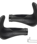 MTB Handlebar Grips With Soft Gel Inserts For Shock Absorption And Ergonomic Comfort Easy Install Horns Black 22mm ID